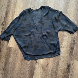 Banana Republic camo blouse, large.